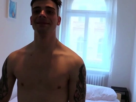 Czech Hunter 530: amateur gay gets spanked and fucked outdoors