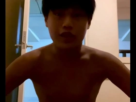 Naked and alone in my apartment, pleasuring myself with a dildo
