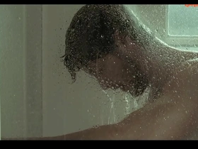 A hot gay movie moment with a steamy kiss and nude scene.