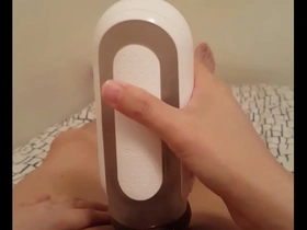 Solo boys pleasurable Tenga experience with FLIP Zero