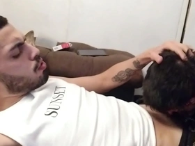 Young Brazilian Japa gives a good blow job to Novinho