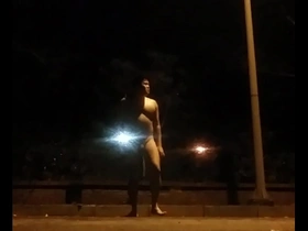 Gay outdoor training of an Asian submissive