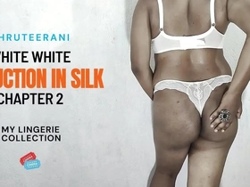 Beautiful transsexual in silk, big ass solo performance.