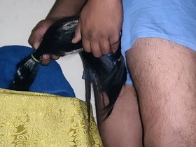 Long red hair, hairy body, and skilled blow job skills.