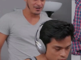 Asian hunk Max Blairwood has a bubble butt that his roommate Cesar Xes just can’t get enough of.