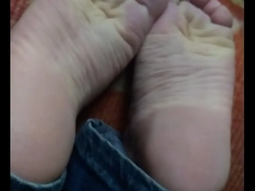 Hot solo gay feet fetish action