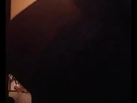 Gay man flashing his pussy