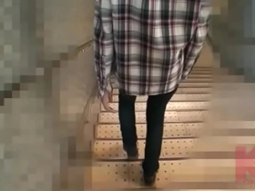 A boy follows a train station pick up and takes him home for a steamy session.