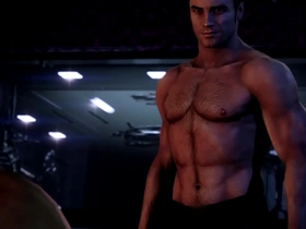 Big dick Shepard and Kaidan go at it in ME 3 Remastered