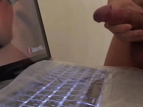 Gay soloboys cock tribute with handjob and cum