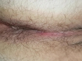Amateur gay bottom gets hairy ass fucked