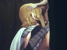 Sissy Zelda gets a handjob and blowjob from Link in a Japanese-themed gay porn movie.
