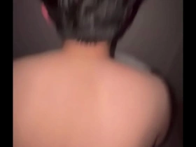 A bareback Asian twink gets a hard cock in his ass in homemade gay porn.