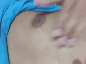 A gay Indian man showing off his body