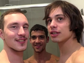 A hot gay group sex scene from Portugal with TiktTok famous guys